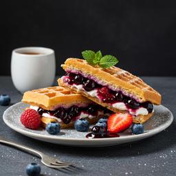 Very Berry Waffle Sandwich