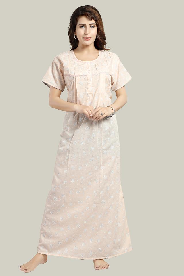 Orange Chikankari Cotton Reva-L