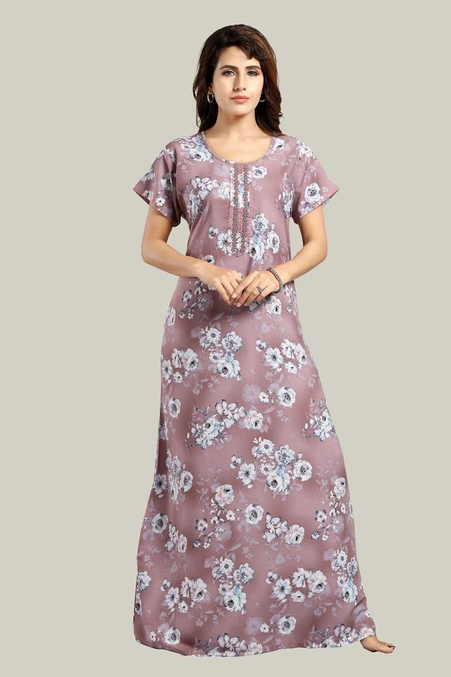 Heather Purple Reyon Mehak-XL