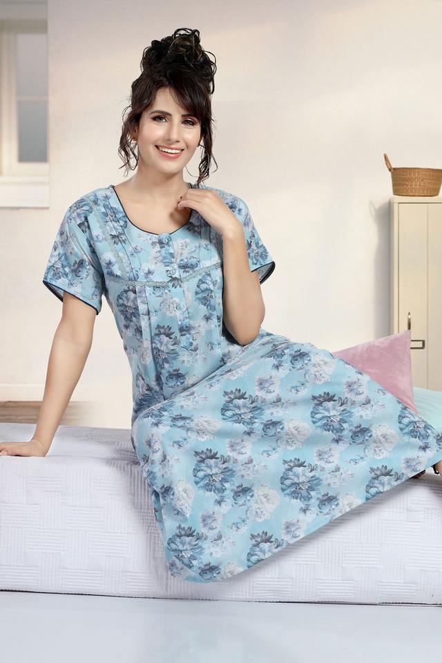 Digital Sky Blue Reyon Anchal-M
