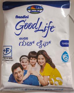 Nandini good life toned milk 