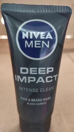 Nivea Men Deep Impact Intense Clean Face face & beard wash 