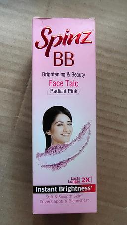 Spinz BB face talc radiant pink 