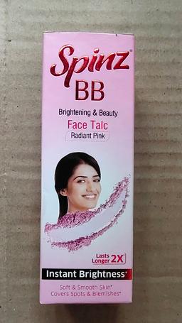 Spinz BB face talc radiant pink 