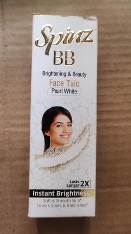 Spinz BB face talc pearl white 
