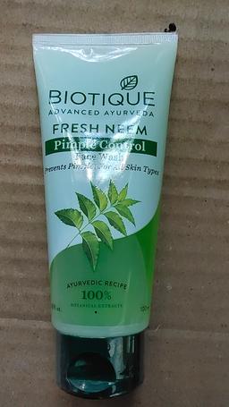 Biotique advanced ayurveda fresh neem pimple control face wash 