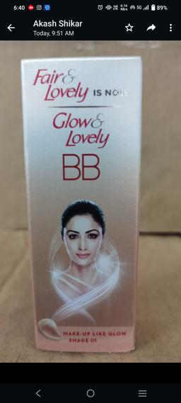 Glow and lovely BB cream 