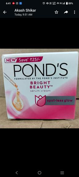 Ponds bright beauty serum cream 
