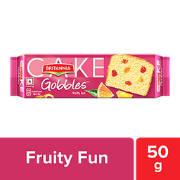 Britannia Gobbles Fruity Fun Cake, 50 g