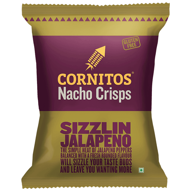 Cornitos Sizzlin Jalapeno Nacho Chips, 150 G Pouch