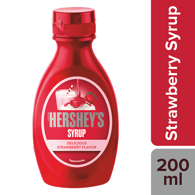 HERSHEYS SYRUP STRAWBERRY 200G
