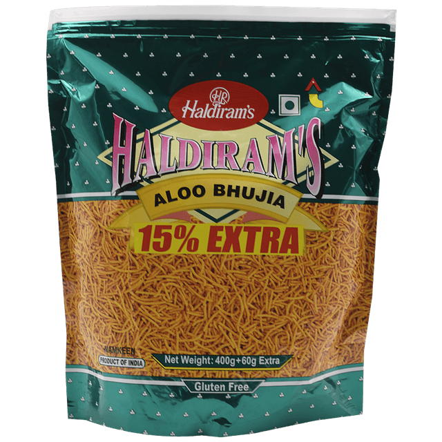 Haldiram's Aloo Bhujia Namkeen, 400 G Pouch