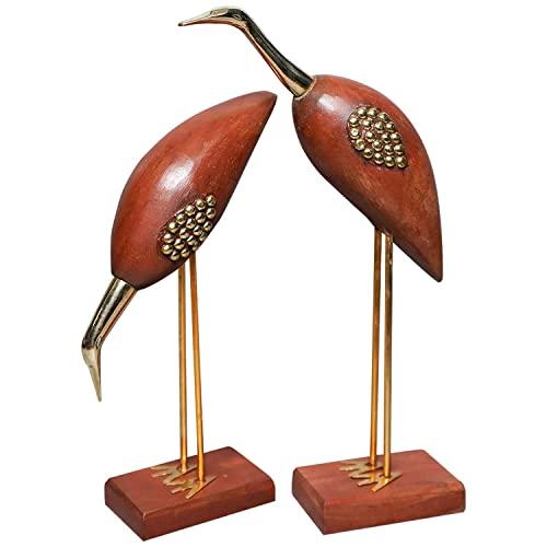Santarms Swan Love Couple Pair Birds Showpiece