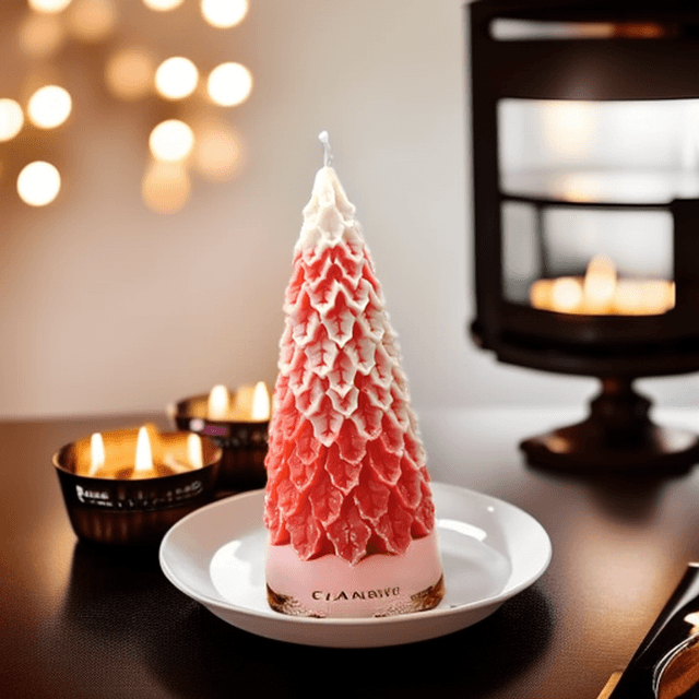 Festive Christmas Tree Candle  Pine Scented Eco-Friendly Holiday Decor