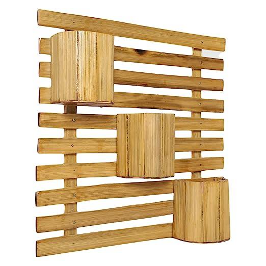 Dastkar Crafts Handmade Bamboo Wall Hanging (Size-L-38CM ,W-38CM, H-8CM)